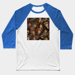 Rembrandt Paintings Mashup Baseball T-Shirt